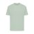 Tricou cu maneca scurta, la baza gatului, Casual, Unisex, iqoniq, 2410E19526, Bumbac, Verde ice, XS