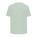 Tricou cu maneca scurta, la baza gatului, Casual, Unisex, iqoniq, 2410E19530, Bumbac, Verde ice, XXS