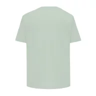   Tricou cu maneca scurta, la baza gatului, Casual, Unisex, iqoniq, 2410E19528, Bumbac, Verde ice, 3XL