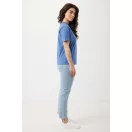 Tricou, Unisex, 2502E10475, iqoniq, Bumbac, Albastru heather, XXS