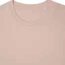 Tricou cu maneca scurta, la baza gatului, Casual, Unisex, iqoniq, 2410E19562, Bumbac, Portocaliu peach, 5XL