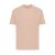 Tricou cu maneca scurta, la baza gatului, Casual, Unisex, iqoniq, 2410E19566, Bumbac, Portocaliu peach, XL