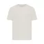 Tricou cu maneca scurta, la baza gatului, Casual, Unisex, iqoniq, 2410E19533, Bumbac, Crem, L