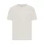 Tricou cu maneca scurta, la baza gatului, Casual, Unisex, iqoniq, 2410E19540, Bumbac, Crem, XXS