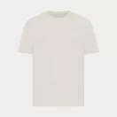 Tricou cu maneca scurta, la baza gatului, Casual, Unisex, iqoniq, 2410E19540, Bumbac, Crem, XXS
