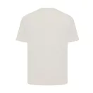 Tricou cu maneca scurta, la baza gatului, Casual, Unisex, iqoniq, 2410E19540, Bumbac, Crem, XXS