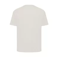   Tricou cu maneca scurta, la baza gatului, Casual, Unisex, iqoniq, 2410E19539, Bumbac, Crem, 3XL