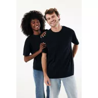   Tricou unisex, 2509E17182, iqoniq, 83x75x0.5 cm, Bumbac, Negru, 4XL