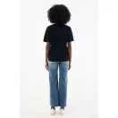 Tricou unisex, 2509E17184, iqoniq, 75x59x0.5 cm, Bumbac, Negru, L