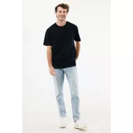   Tricou unisex, 2509E17186, iqoniq, 69x52x0.5 cm, Bumbac, Negru, S