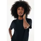 Tricou unisex, 2509E17188, iqoniq, 65x50x0.5 cm, Bumbac, Negru, XS