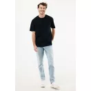Tricou unisex, 2509E17189, iqoniq, 79x66x0.5 cm, Bumbac, Negru, XXL