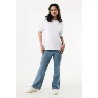   Tricou unisex, 2509E17235, iqoniq, 79x66x0.5 cm, Bumbac, Alb, XXL