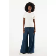   Tricou unisex, 2509E17213, iqoniq, 77x62x0.5 cm, Bumbac, Crem, XL