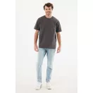 Tricou unisex, 2509E17176, iqoniq, 69x52x0.5 cm, Bumbac, Gri antracit, S