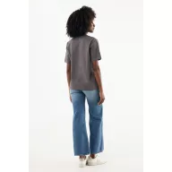  Tricou unisex, 2509E17179, iqoniq, 79x66x0.5 cm, Bumbac, Gri antracit, XXL