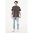 Tricou unisex, 2509E17180, iqoniq, 62x48x0.5 cm, Bumbac, Gri antracit, XXS