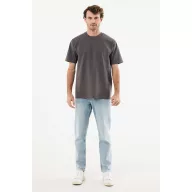   Tricou unisex, 2509E17180, iqoniq, 62x48x0.5 cm, Bumbac, Gri antracit, XXS
