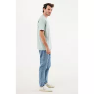   Tricou unisex, 2509E17202, iqoniq, 69x52x0.5 cm, Bumbac, Verde ice, S