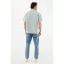 Tricou unisex, 2509E17202, iqoniq, 69x52x0.5 cm, Bumbac, Verde ice, S