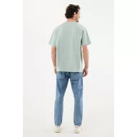   Tricou unisex, 2509E17205, iqoniq, 79x66x0.5 cm, Bumbac, Verde ice, XXL