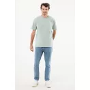 Tricou unisex, 2509E17206, iqoniq, 62x48x0.5 cm, Bumbac, Verde ice, XXS