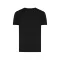 Tricou cu maneca scurta, la baza gatului, Casual, Unisex, iqoniq, 2410E19142, Bumbac, Negru, XL
