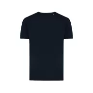   Tricou cu maneca scurta, la baza gatului, Casual, Unisex, iqoniq, 2410E19282, Bumbac, Albastru navy, L