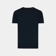   Tricou cu maneca scurta, la baza gatului, Casual, Unisex, iqoniq, 2410E19282, Bumbac, Albastru navy, L