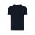 Tricou cu maneca scurta, la baza gatului, Casual, Unisex, iqoniq, 2410E19283, Bumbac, Albastru navy, M