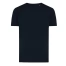 Tricou cu maneca scurta, la baza gatului, Casual, Unisex, iqoniq, 2410E19285, Bumbac, Albastru navy, XL