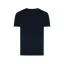 Tricou cu maneca scurta, la baza gatului, Casual, Unisex, iqoniq, 2410E19287, Bumbac, Albastru navy, XXL