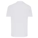 Tricou cu maneca scurta, la baza gatului, Casual, Unisex, iqoniq, 2410E19305, Bumbac, Alb recycled, 5XL