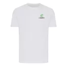Tricou cu maneca scurta, la baza gatului, Casual, Unisex, iqoniq, 2410E19306, Bumbac, Alb recycled, L