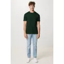Tricou, Unisex, 2502E10382, iqoniq, Bumbac, Verde forest, L