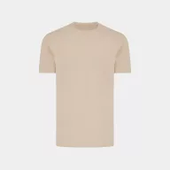   Tricou cu maneca scurta, la baza gatului, Casual, Unisex, iqoniq, 2410E19181, Bumbac, Crem dessert, XL