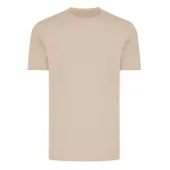   Tricou cu maneca scurta, la baza gatului, Casual, Unisex, iqoniq, 2410E19181, Bumbac, Crem dessert, XL