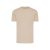 Tricou cu maneca scurta, la baza gatului, Casual, Unisex, iqoniq, 2410E19183, Bumbac, Crem dessert, XXL