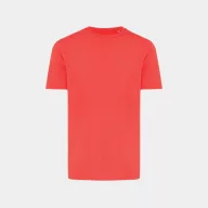   Tricou cu maneca scurta, la baza gatului, Casual, Unisex, iqoniq, 2410E19270, Bumbac, Rosu luscious, XXL