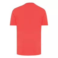   Tricou cu maneca scurta, la baza gatului, Casual, Unisex, iqoniq, 2410E19270, Bumbac, Rosu luscious, XXL
