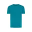 Tricou cu maneca scurta, la baza gatului, Casual, Unisex, iqoniq, 2410E19341, Bumbac, Verde verdigris, XS