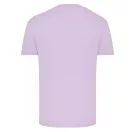 Tricou cu maneca scurta, la baza gatului, Casual, Unisex, iqoniq, 2410E19212, Bumbac, Violet lavender, L