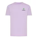 Tricou cu maneca scurta, la baza gatului, Casual, Unisex, iqoniq, 2410E19214, Bumbac, Violet lavender, S