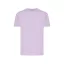 Tricou cu maneca scurta, la baza gatului, Casual, Unisex, iqoniq, 2410E19216, Bumbac, Violet lavender, XS