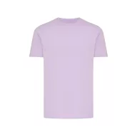   Tricou cu maneca scurta, la baza gatului, Casual, Unisex, iqoniq, 2410E19217, Bumbac, Violet lavender, XXL