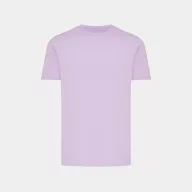   Tricou cu maneca scurta, la baza gatului, Casual, Unisex, iqoniq, 2410E19217, Bumbac, Violet lavender, XXL