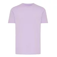   Tricou cu maneca scurta, la baza gatului, Casual, Unisex, iqoniq, 2410E19217, Bumbac, Violet lavender, XXL