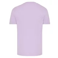   Tricou cu maneca scurta, la baza gatului, Casual, Unisex, iqoniq, 2410E19217, Bumbac, Violet lavender, XXL