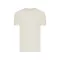Tricou cu maneca scurta, la baza gatului, Casual, Unisex, iqoniq, 2410E19273, Bumbac, Crem natur, L
