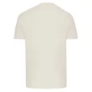 Tricou cu maneca scurta, la baza gatului, Casual, Unisex, iqoniq, 2410E19276, Bumbac, Crem natur, XL